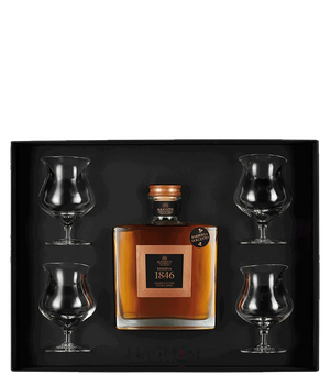 Mazzetti Riserva 1846 Grappa · 0,7 l · Geschenkbox mit 4 Grappa-Gläsern · Magnum home & wine