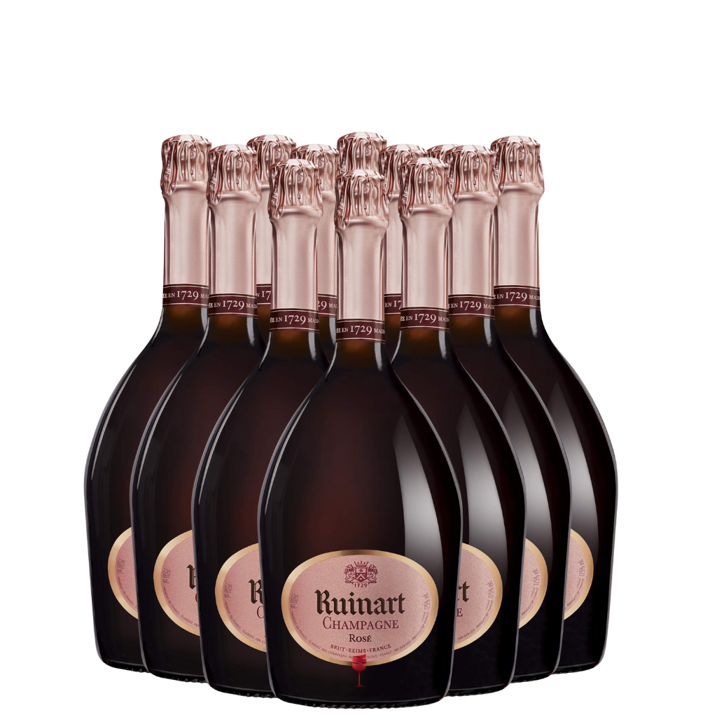 Ruinart Rosé Champagner – 12 x 0,75 l Normflasche