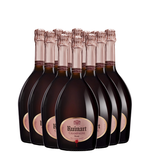 Ruinart Rosé Champagner – 12 x 0,75 l Normflasche