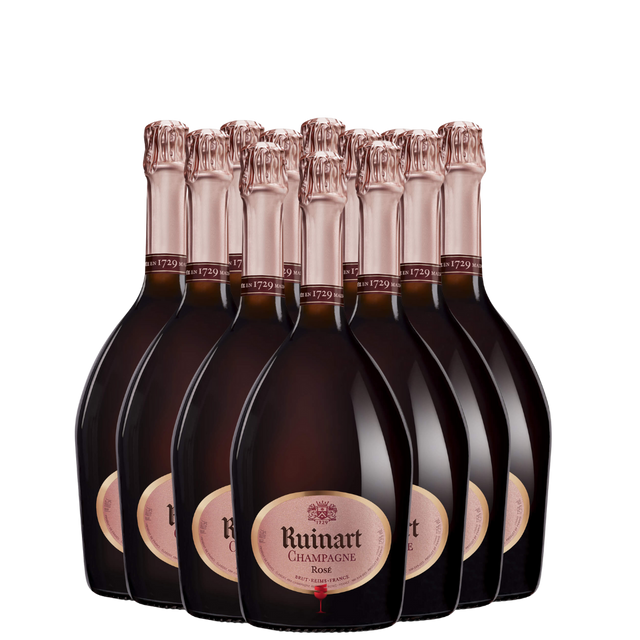 Ruinart Rosé Champagner | Zwölfer Édition 12 × 0,75 L Jahrgang -