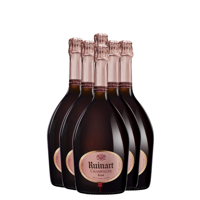 Ruinart Rosé Champagner | Sechser Édition 6 × 0,75 L Jahrgang -