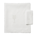Tischdecke Leinen weiß, freigestellt