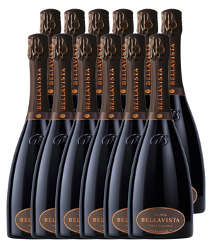 Bellavista Alma Gran Cuvée Assemblage Extra Brut Franciacorta DOCG · Zwölfer Édition Halbe (12 × 0,375 l) · Magnum home & wine
