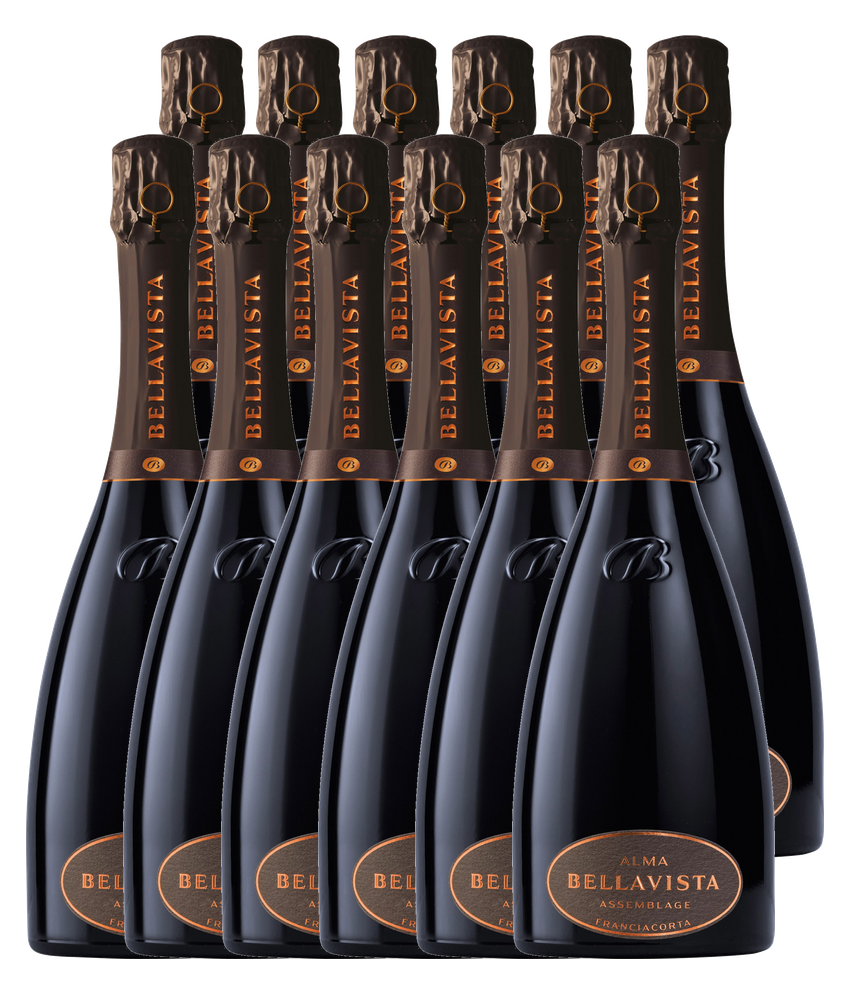 Bellavista Alma Gran Cuvée Assemblage Extra Brut Franciacorta DOCG · Zwölfer Édition Halbe (12 × 0,375 l) · Magnum home & wine