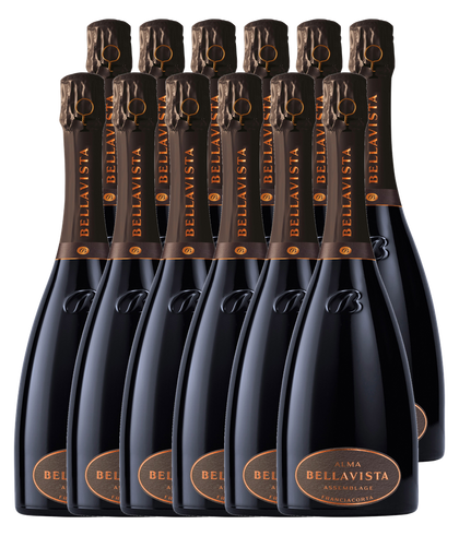 Bellavista Alma Gran Cuvée Assemblage Extra Brut Franciacorta DOCG · Zwölfer Édition Halbe (12 × 0,375 l) · Magnum home & wine