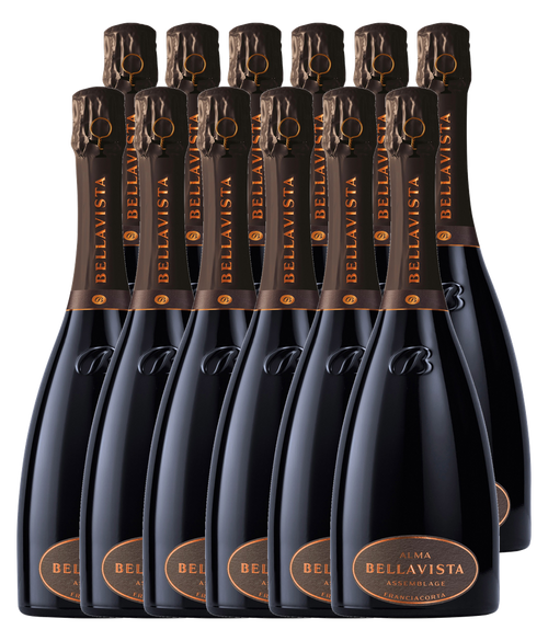 Bellavista Alma Gran Cuvée Assemblage Extra Brut Franciacorta DOCG · Zwölfer Édition Halbe (12 × 0,375 l) · Magnum home & wine