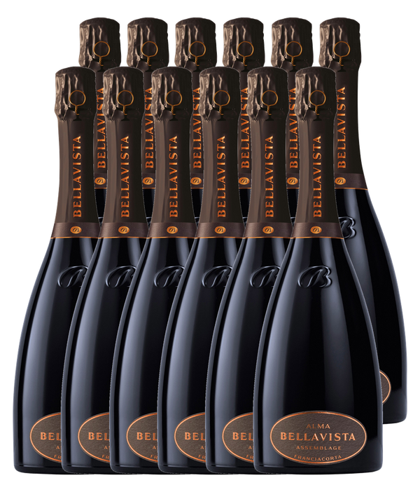 Bellavista Alma Gran Cuvée Assemblage Extra Brut Franciacorta DOCG · Zwölfer Édition Halbe (12 × 0,375 l) · Magnum home & wine