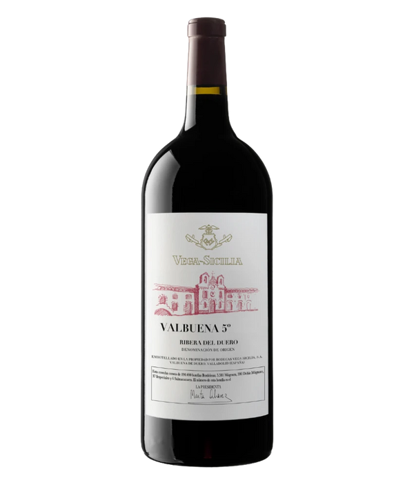 Vega Sicilia Valbuena 5° 2020 – Jeroboam 3,0 l in der Original-Einzelholzkiste · Magnum home & wine