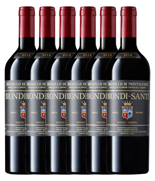 Biondi-Santi Brunello di Montalcino Il Greppo 2018 · Sechser Édition (6 × 0,75 l) · Magnum home & wine