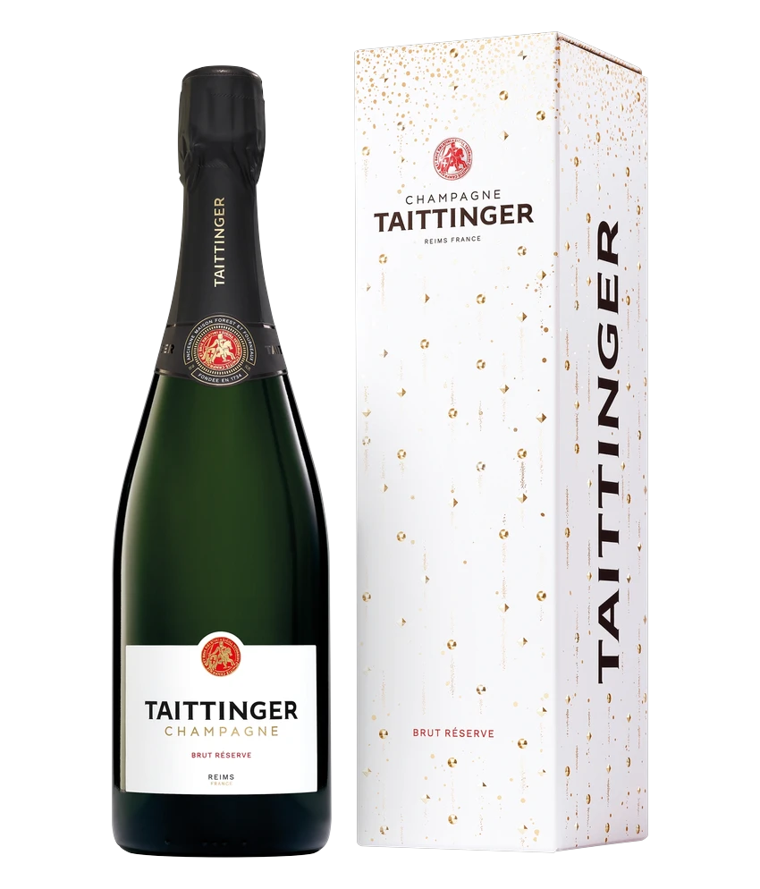 Taittinger Champagner Brut Réserve · 0,75 l Normflasche · Geschenkpackung · Magnum home & wine