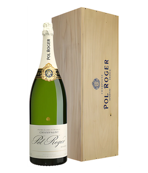 Champagne Pol Roger Brut Réserve 6 L Methusalem in der Einzelholzkiste · Magnum home & wine