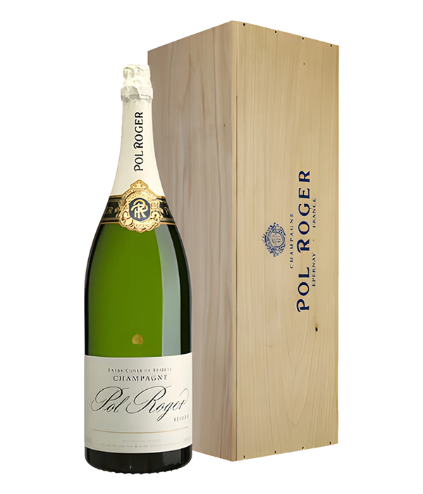 Champagne Pol Roger Brut Réserve 6 L Methusalem in der Einzelholzkiste · Magnum home & wine