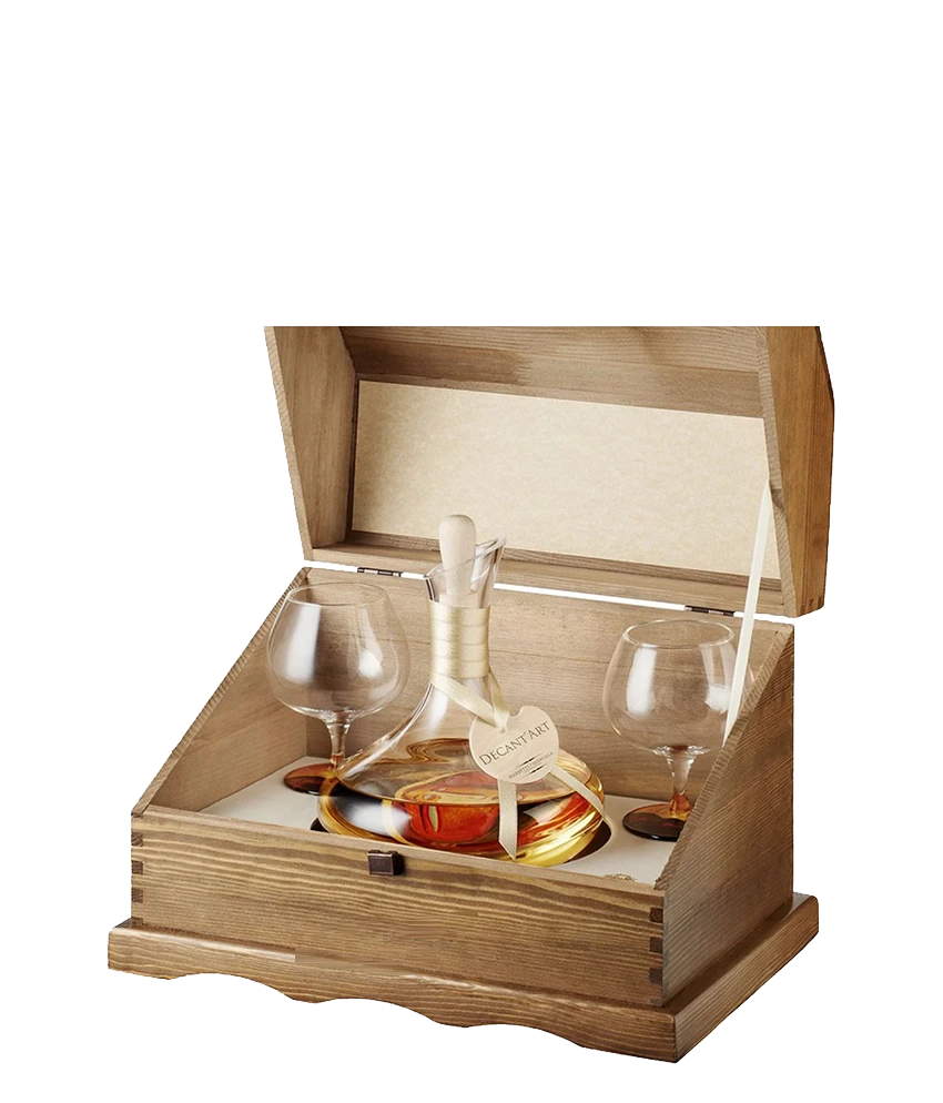 Mazzetti Decant'Art Modigliani Grappa di Barolo · Holzkiste mit 2 Gläsern · Magnum home & wine