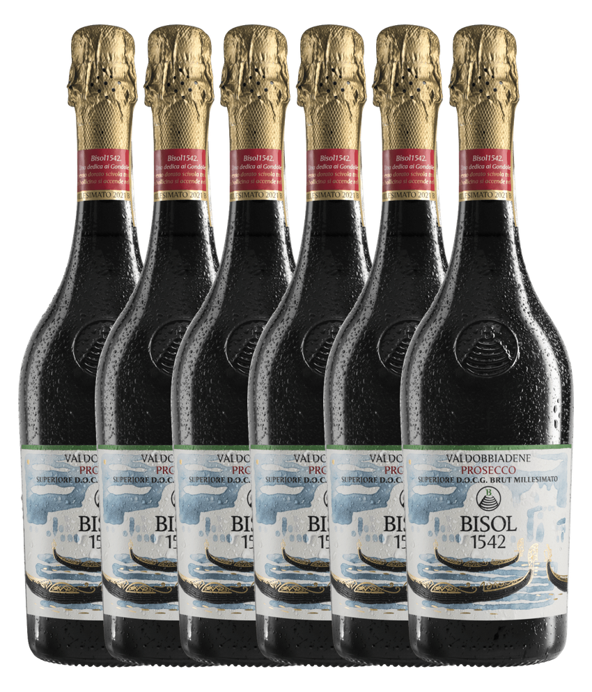 Bisol Gondolieri Brut Millesimato 2024 · 6er Édition (6 × 0,75 l) · Magnum home & wine