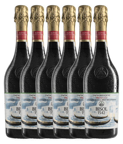 Bisol Gondolieri Brut Millesimato 2024 · 6er Édition (6 × 0,75 l) · Magnum home & wine