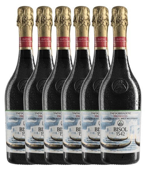 Bisol Gondolieri Brut Millesimato 2024 · 6er Édition (6 × 0,75 l) · Magnum home & wine
