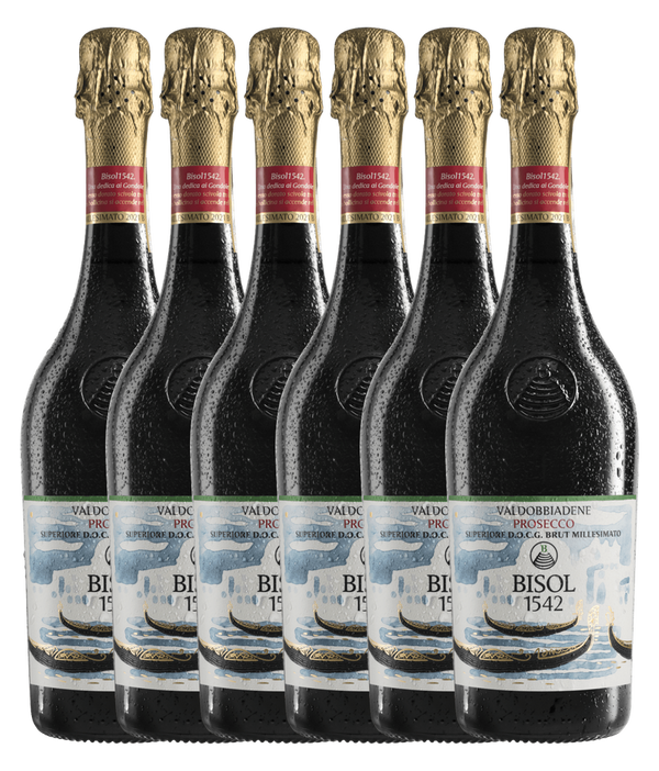 Bisol Gondolieri Brut Millesimato 2024 · 6er Édition (6 × 0,75 l) · Magnum home & wine