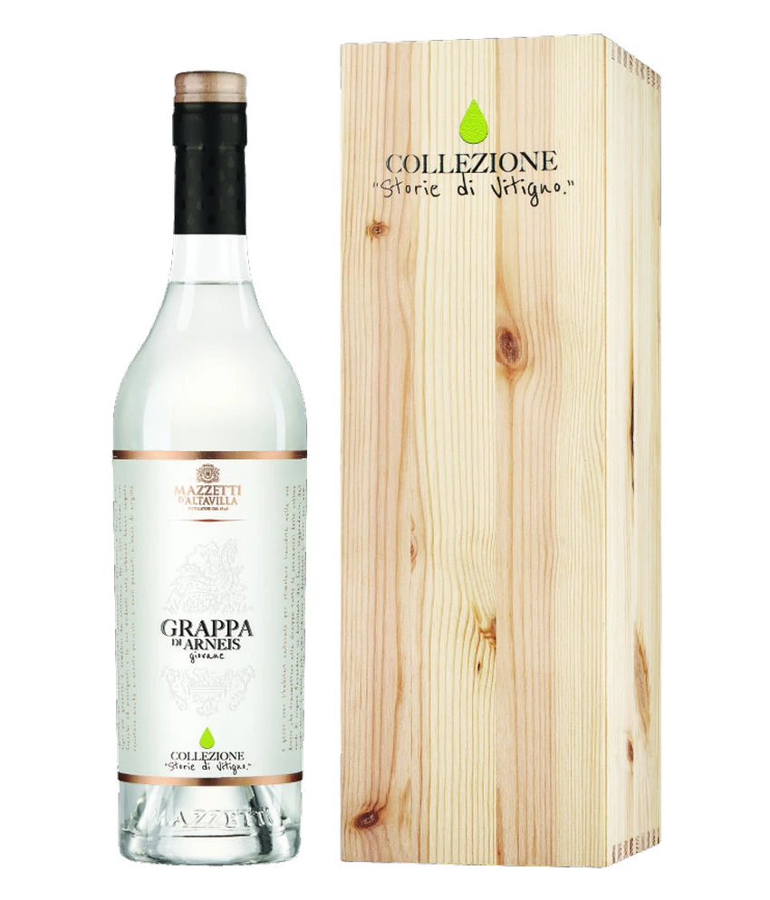 Mazzetti Grappa di Arneis Collezione Storie di Vitigno · Magnum 1,5 l · Holzkiste · Magnum home & wine