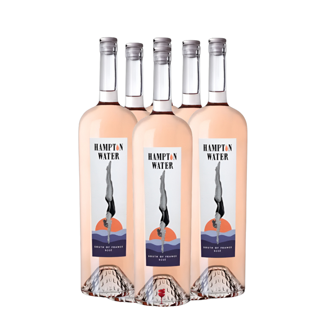 Hampton Water – Gérard Bertrand Rosé 2025 | Sechser Édition 6 × 0,75 L Jahrgang 2025