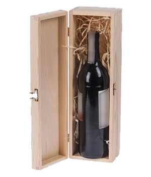 Geschenkkiste mit Klappdeckel für Einzelflaschen · Magnum home & wine