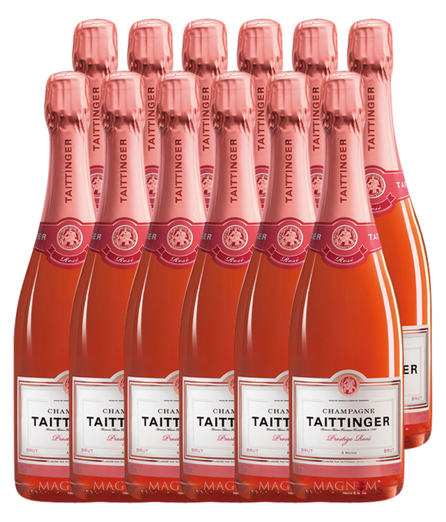 Taittinger Prestige Rosé Champagner | 12er Édition 12 × 0,75 L