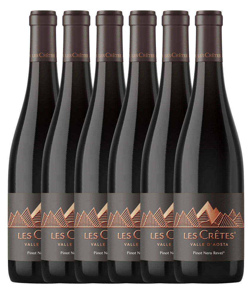 Les Crêtes Revei Pinot Nero 2023 · 6er Édition (6 × 0,75 l) · Magnum home & wine
