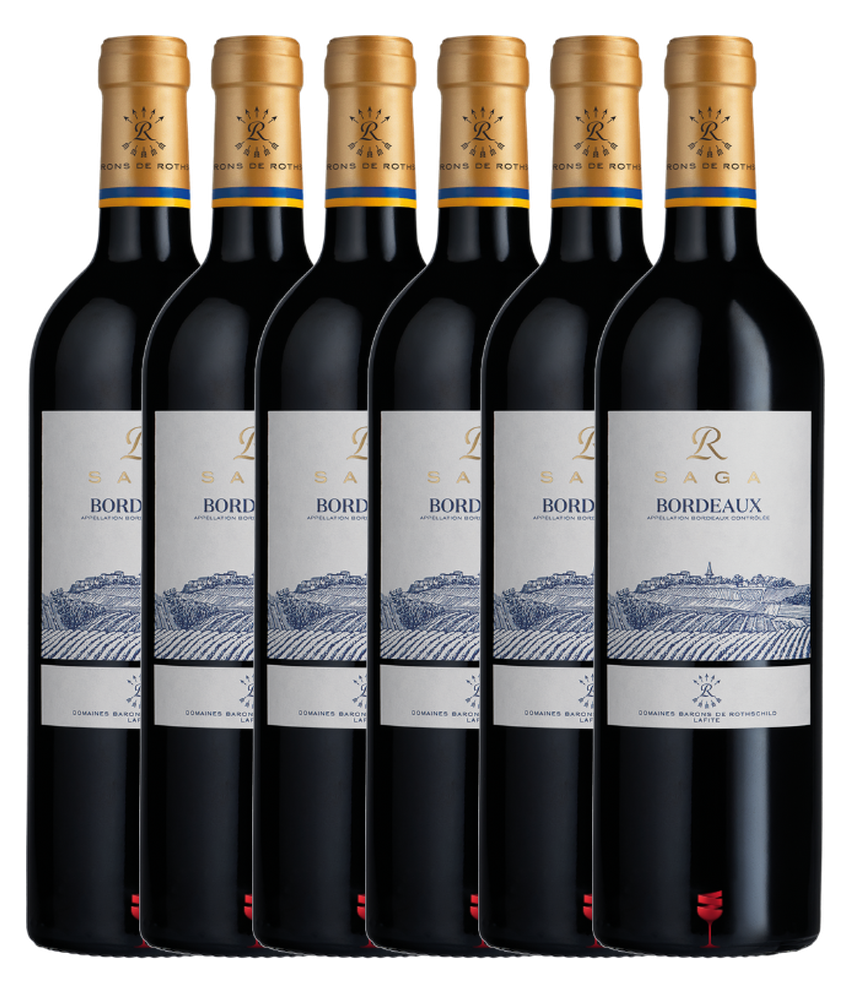 Domaines Baron de Rothschild Lafite Saga R Bordeaux 2020 · 6er Édition (6 × 0,75 l) · Magnum home & wine