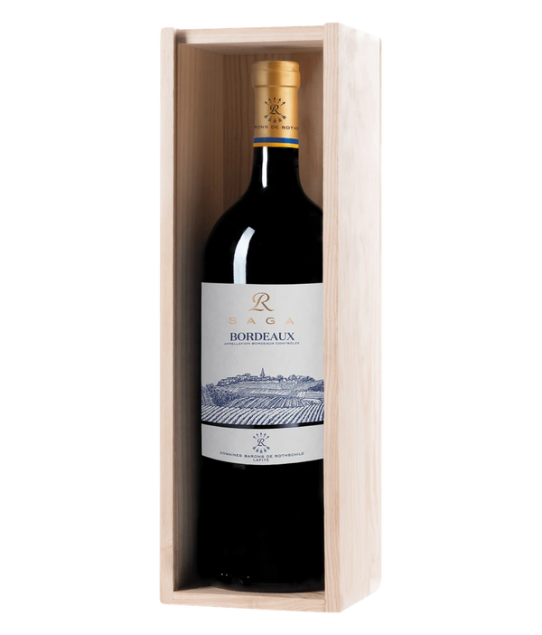Saga R Bordeaux 2020 · Magnum 1,5 l in Holzkiste · Magnum home & wine