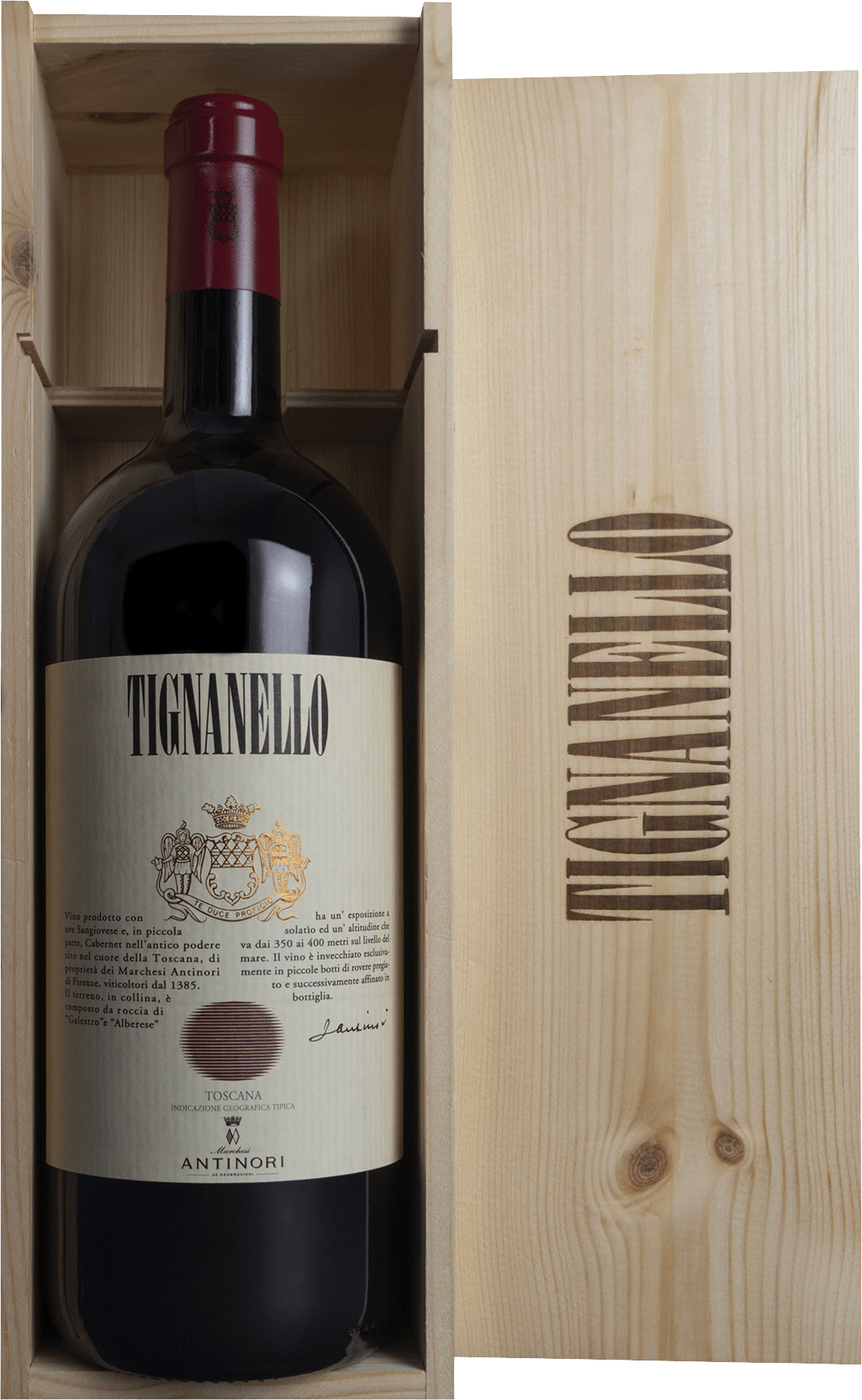 Tignanello Toscana IGT Marchesi Antinori 2023 · Magnum 1,5 l in der Holzkiste · Magnum home & wine