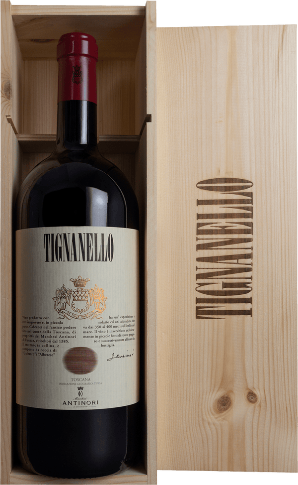 Tignanello Toscana IGT Marchesi Antinori 2023 · Magnum 1,5 l in der Holzkiste · Magnum home & wine