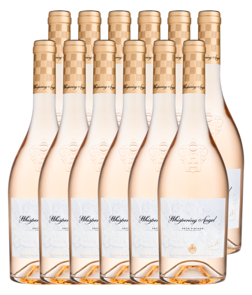 Whispering Angel Rosé 2025 · Halbe 0,375 l · Zwölfer Édition (12 × 0,375 l) · Magnum home & wine