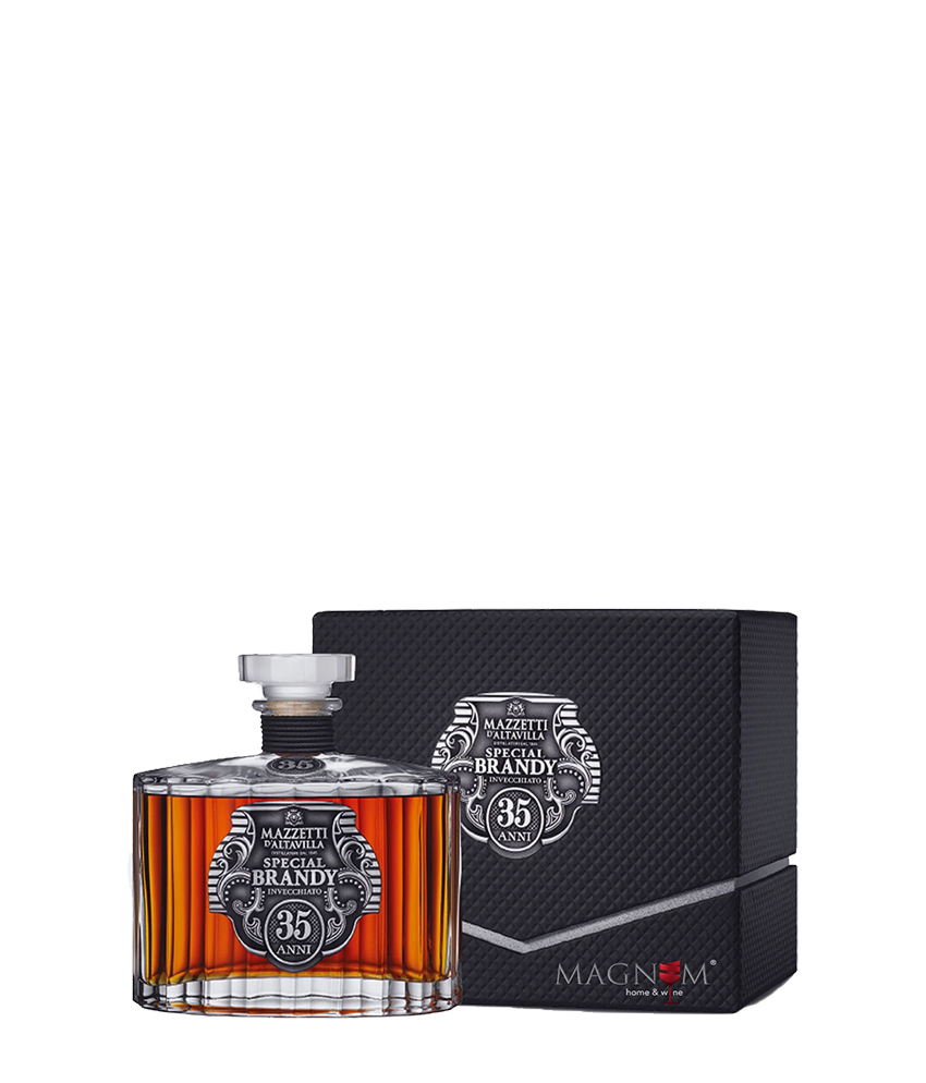 Mazzetti Brandy Acquavite di Vino Invecchioato 35 Jahre In der Schatulle
