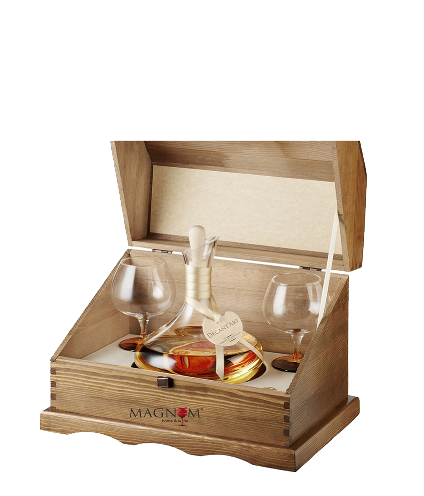 Mazzetti Grappa di Barolo Invecchiata Art "Modigliani" | Holzkiste inkl. 2 Gläsern & Dekanter