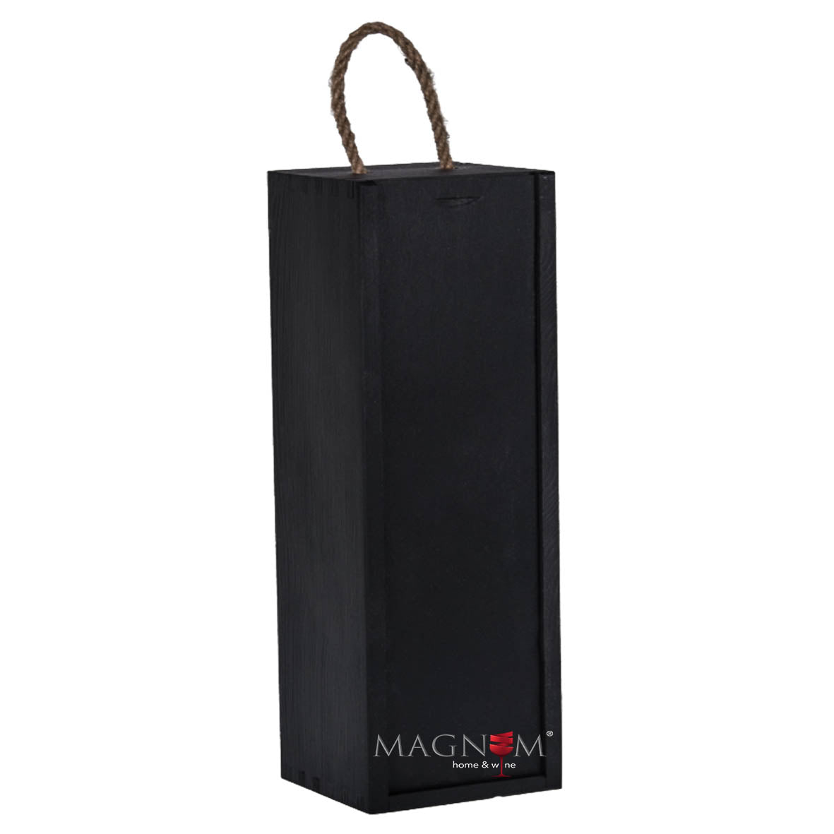 Geschenkkiste für eine Flasche, schwarz