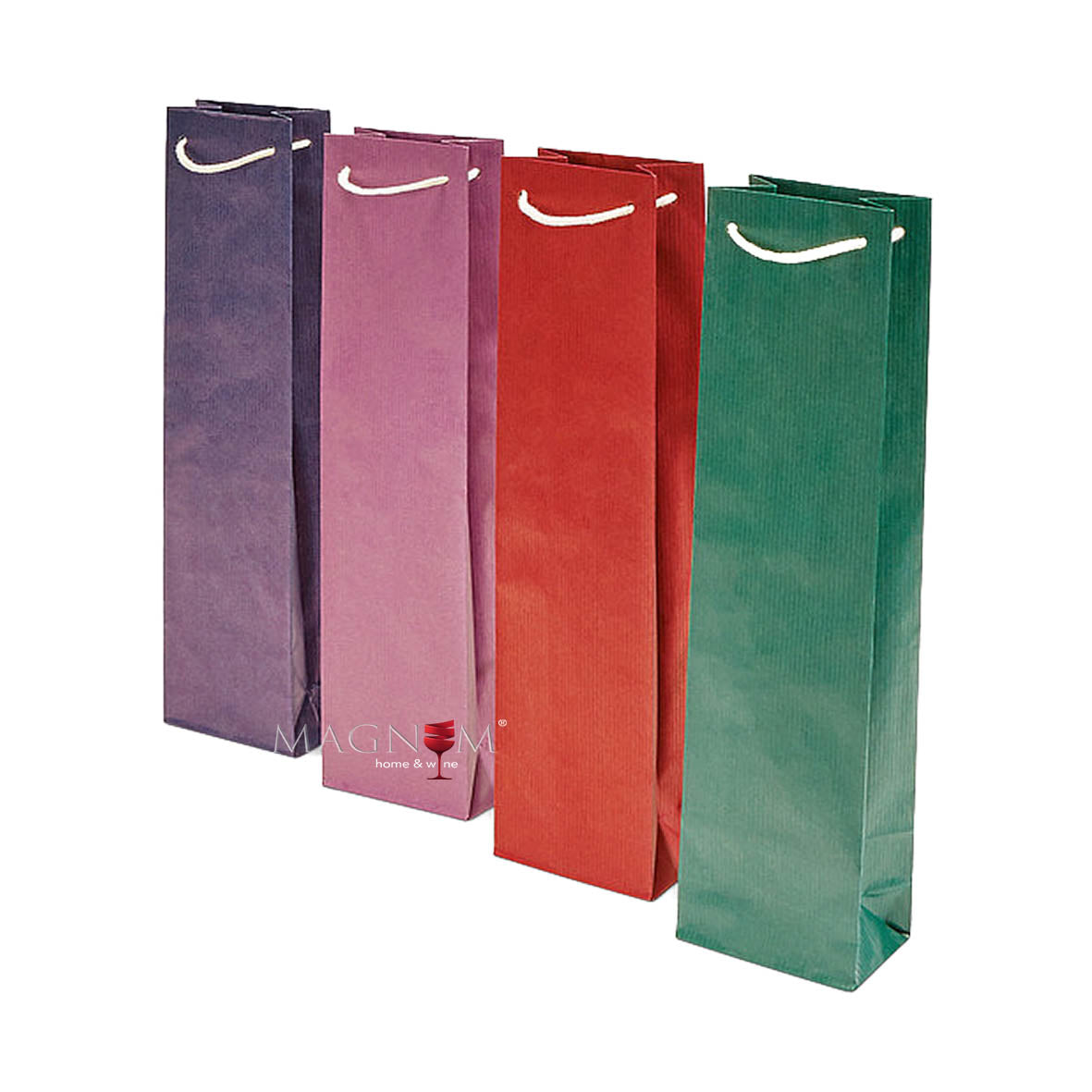 Geschenktüten für Einzelflaschen versch. Farben