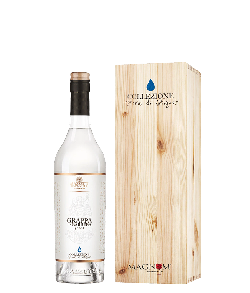 Mazzetti Grappa di Barbera 1,5 l Magnum Collezione Storie di Vitigno I.d. Einzelholzkiste