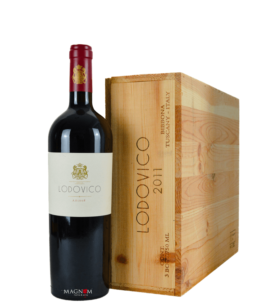 Lodovico Toscana IGT 2011 in der dreier Holzkiste bei Magnum home & wine Collections