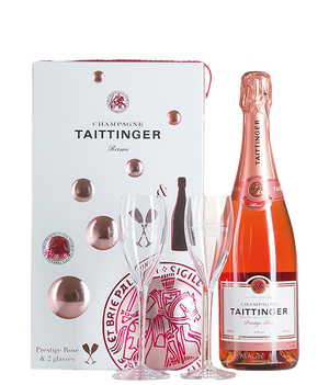Taittinger Champagner Prestige Rose  Geschenkbox bei Magnum home & wine Collections 