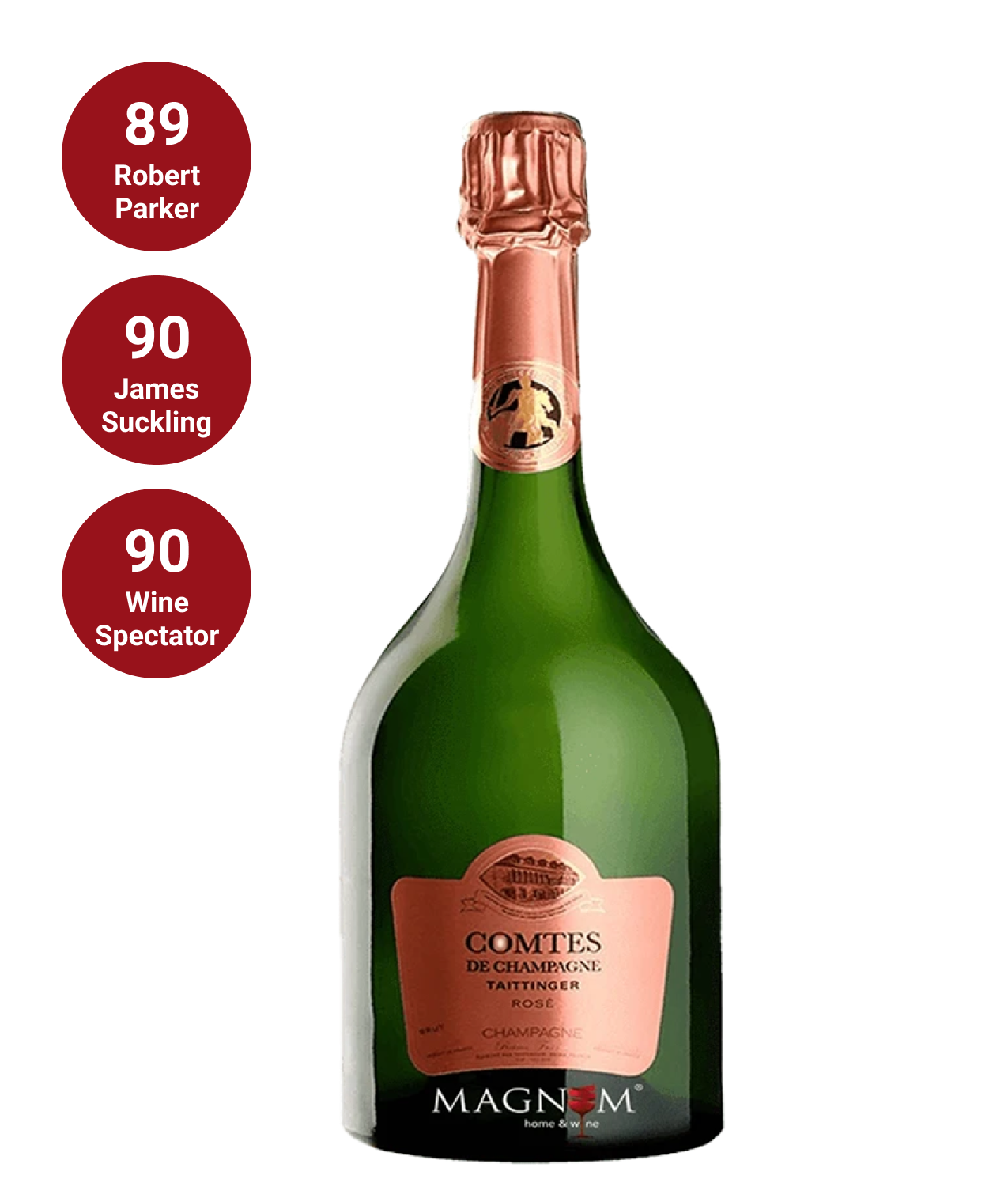 Taittinger Comtes de Champagne Rose Imperiale (6L) 2005 bei Magnum home & wine Collections 