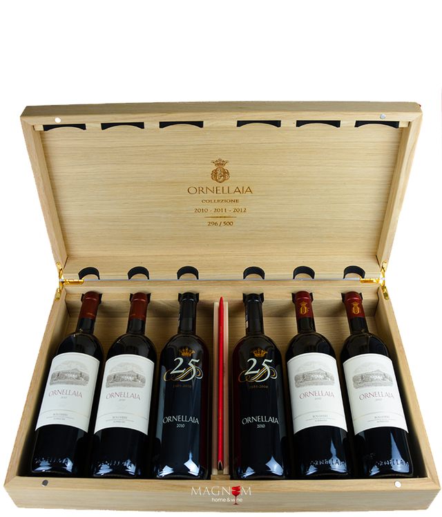 Ornellaia Bolgheri DOC Collezione 2010 2011 2012 Toskana | Dreier Édition OHK 3 × 0,75 L Jahrgang -