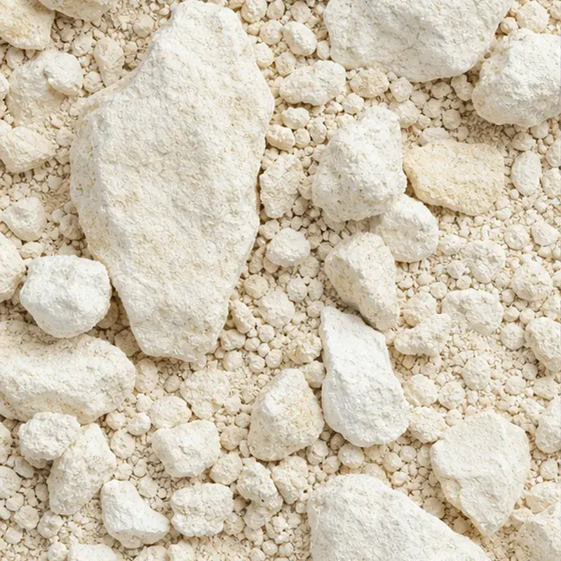 Kalkhaltiger Boden als Materialaufnahme