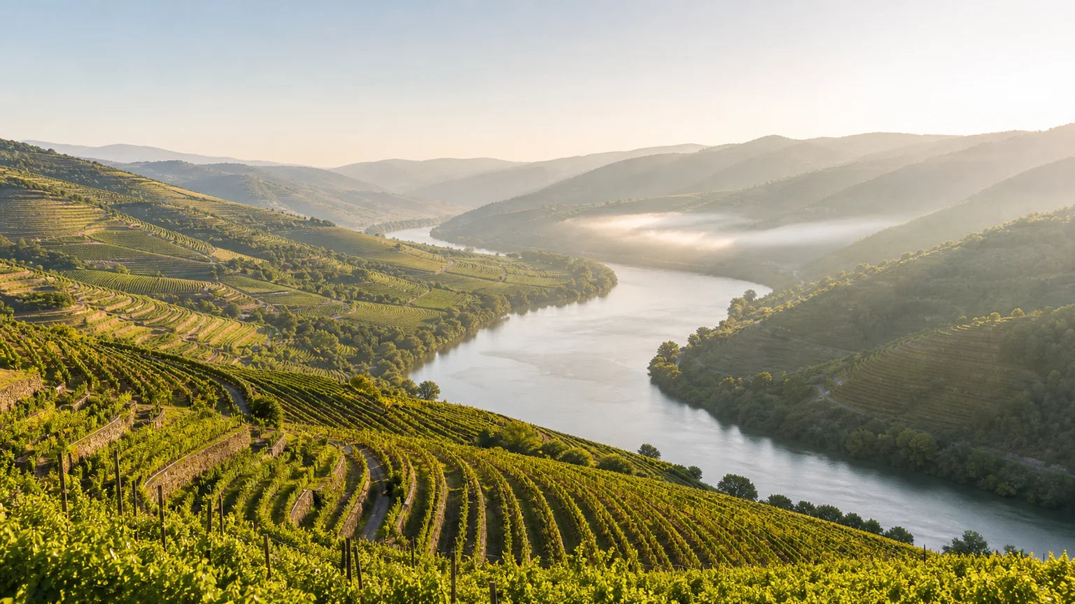 Kartografische Landschaft einer Weinregion